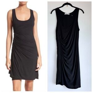 NWOT A.L.C. Lelah Ruched Gathered Viscose Tank Dress in Black Size XS